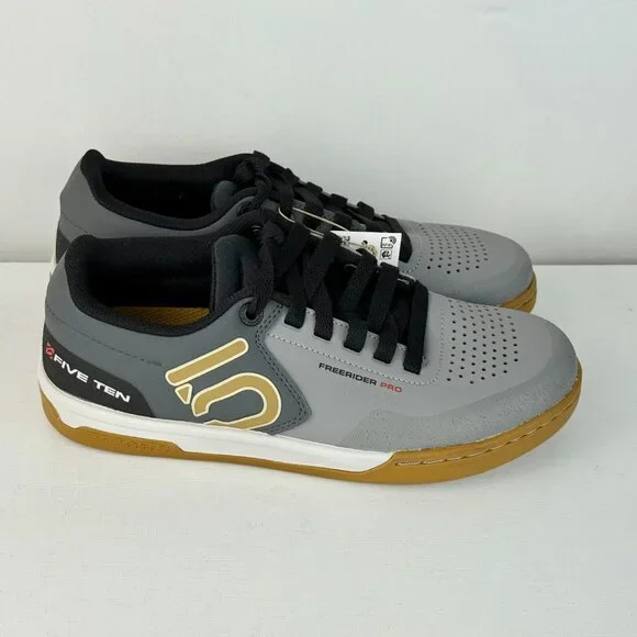 Men's Size 7.5 Adidas 5 10 Freerider Pro Gray Bronze Strata Mountain Bike Shoes
